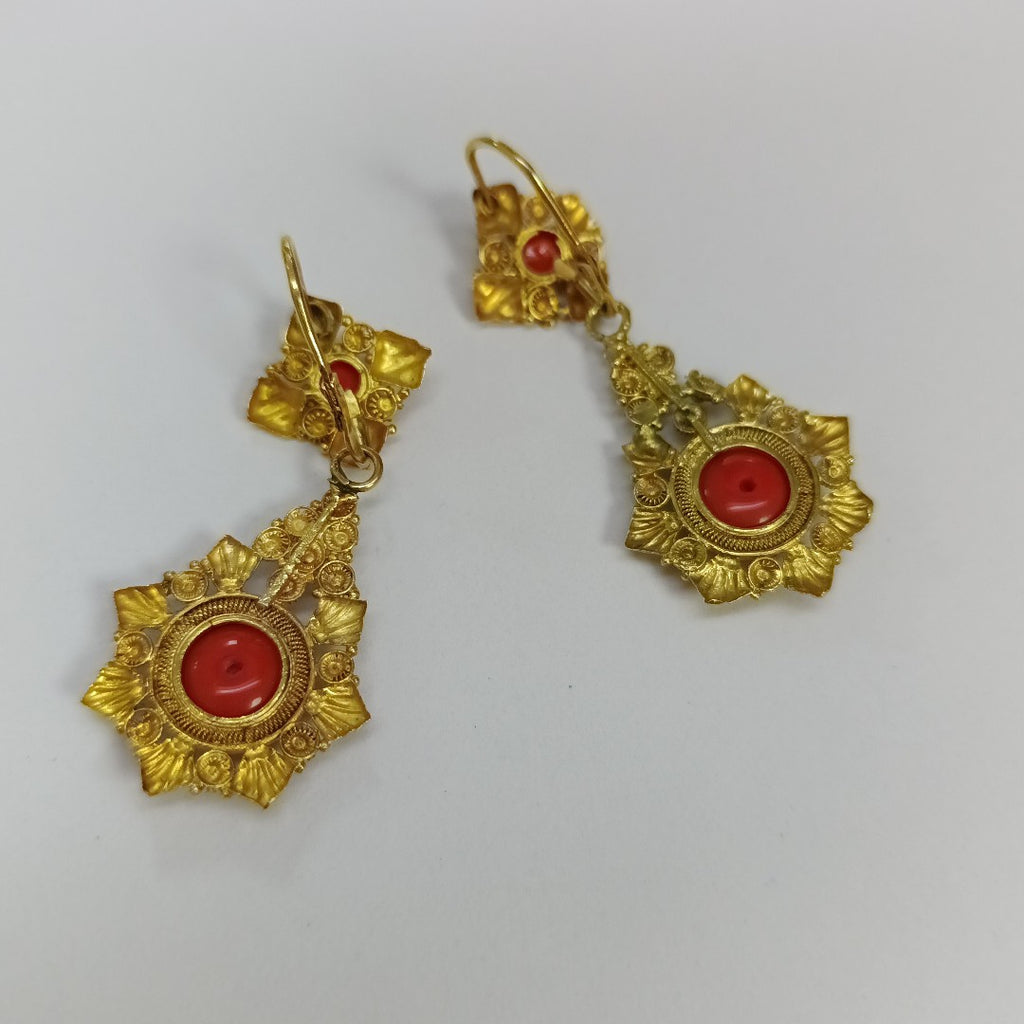 ARETES PAR ORO 8 K 8.7 GRMS (SEMINUEVO)