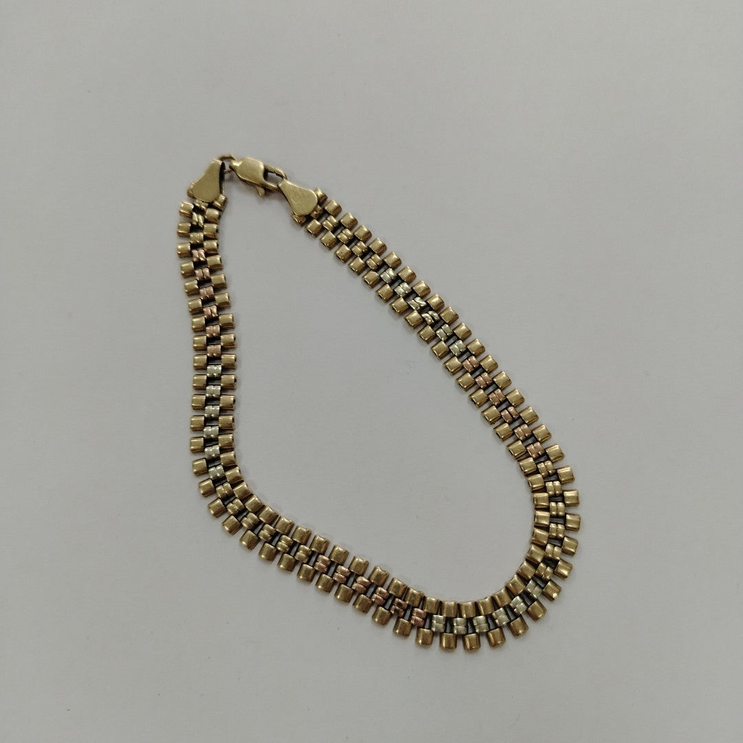 PULSERA ORO, ORO COMBINADO 10 K 9 GRMS (SEMINUEVO)
