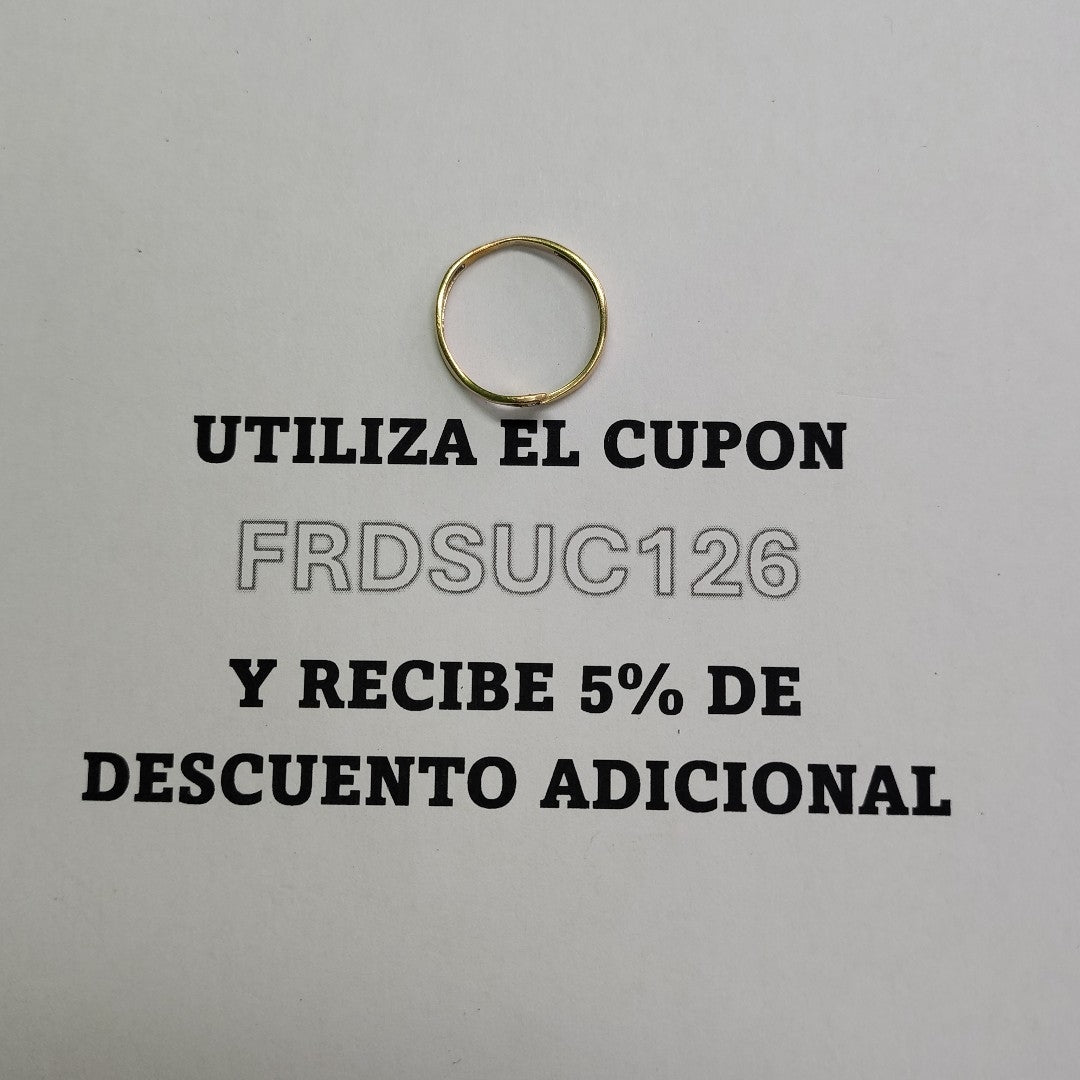 ANILLITO ORO 14 K 0.9 GRMS (SEMINUEVO)