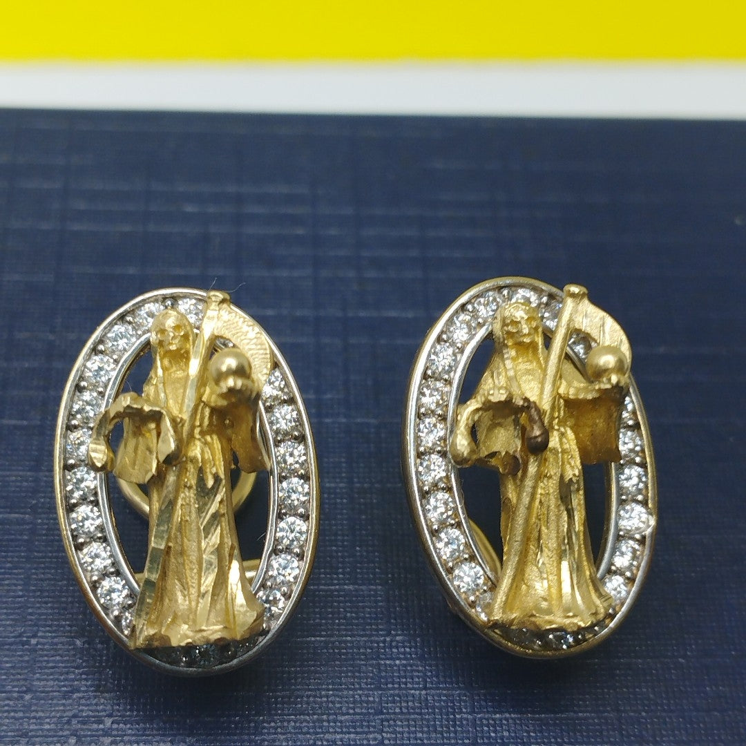 ARETES PAR ORO 14 K 6.1 GRMS (SEMINUEVO)