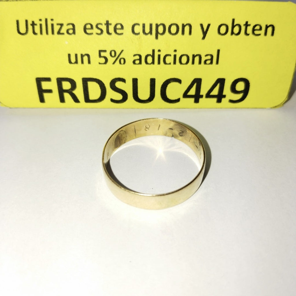 ARGOLLA ORO 14 K 2.8 GRMS (SEMINUEVO)