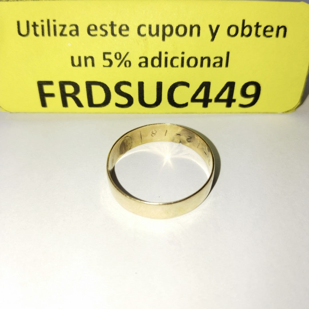 ARGOLLA ORO 14 K 2.8 GRMS (SEMINUEVO)