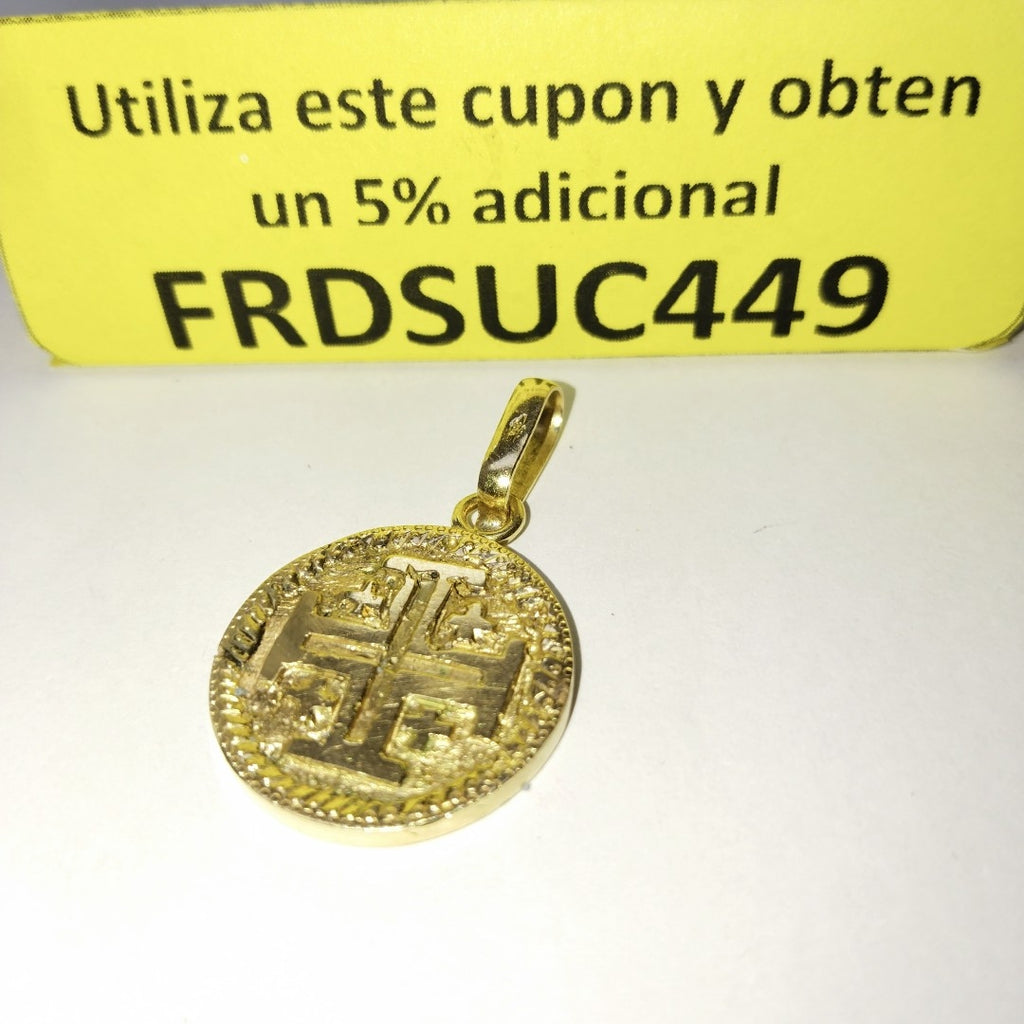 DIJE, MEDALLA RELIGIOSA ORO 16K 10.1 GRMS (SEMINUEVO)