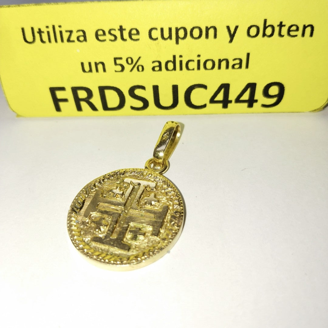 DIJE, MEDALLA RELIGIOSA ORO 16K 10.1 GRMS (SEMINUEVO)