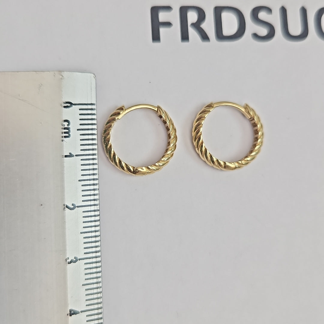 ARRACADAS PAR ORO 14 K 2 GRMS (SEMINUEVO)