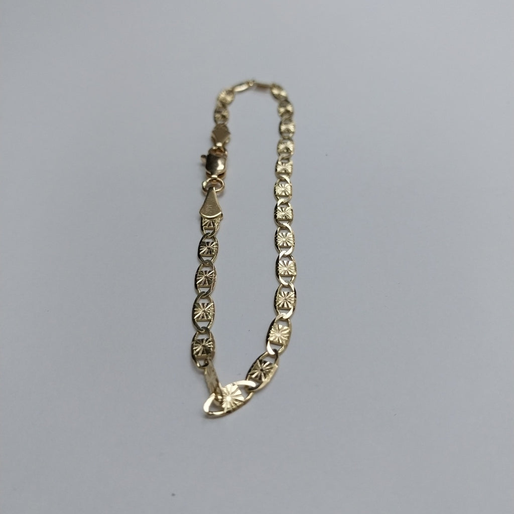 PULSERAS GUCHI ORO 14K 18 CM 2.8 GR (NUEVO)