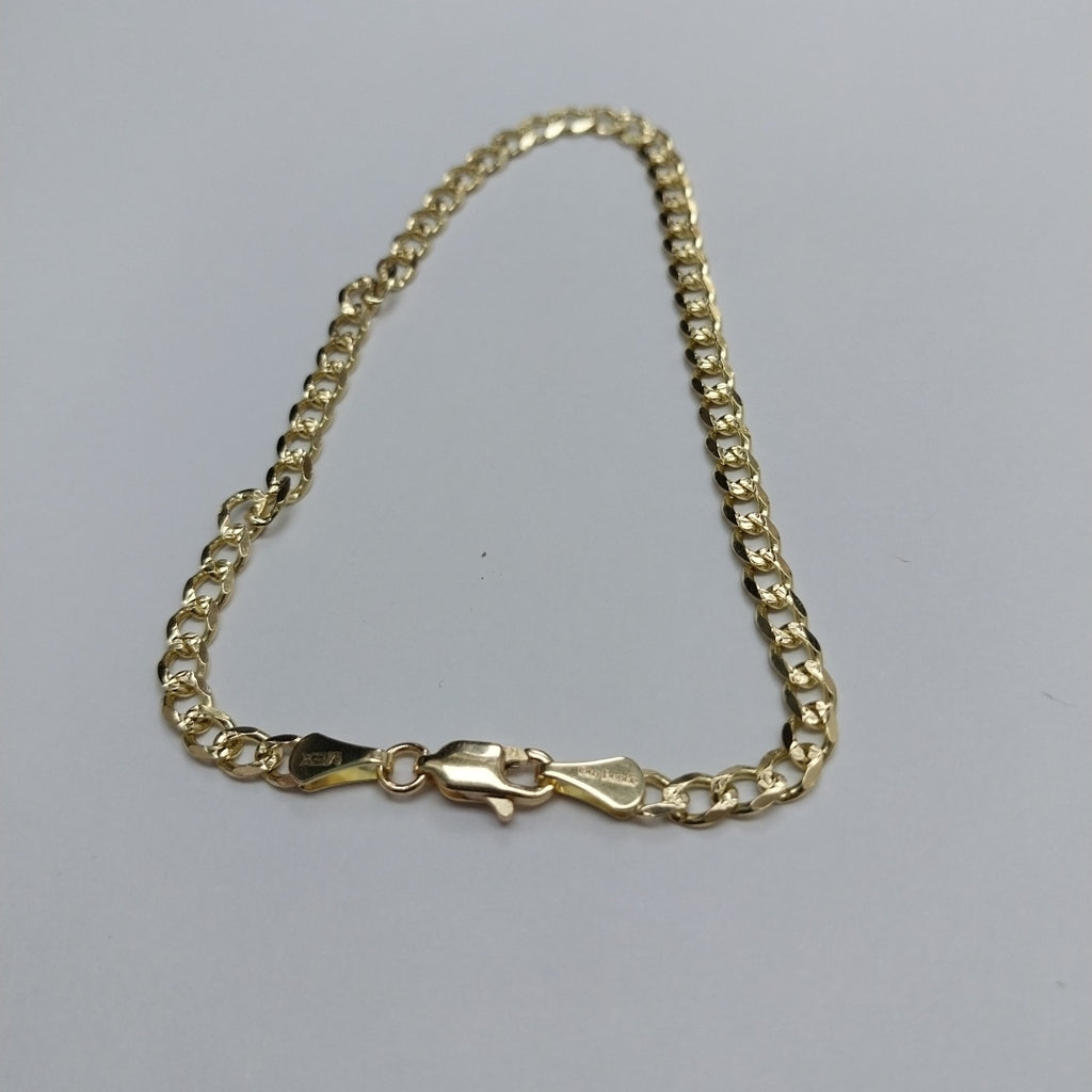 PULSERAS BARBADA ORO 14K 21 CM 5.3 GR (NUEVO)