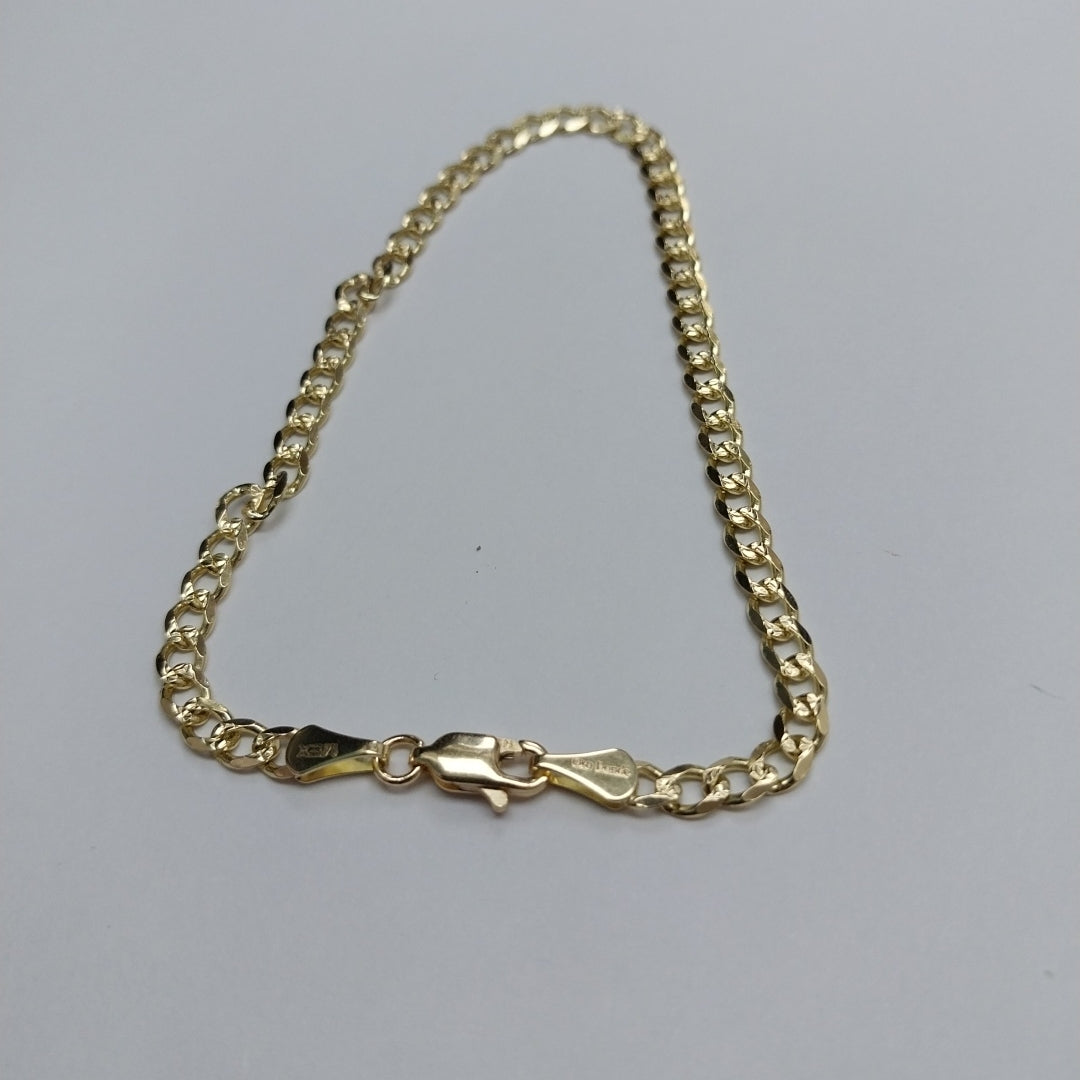 PULSERAS BARBADA ORO 14K 21 CM 5.3 GR (NUEVO)