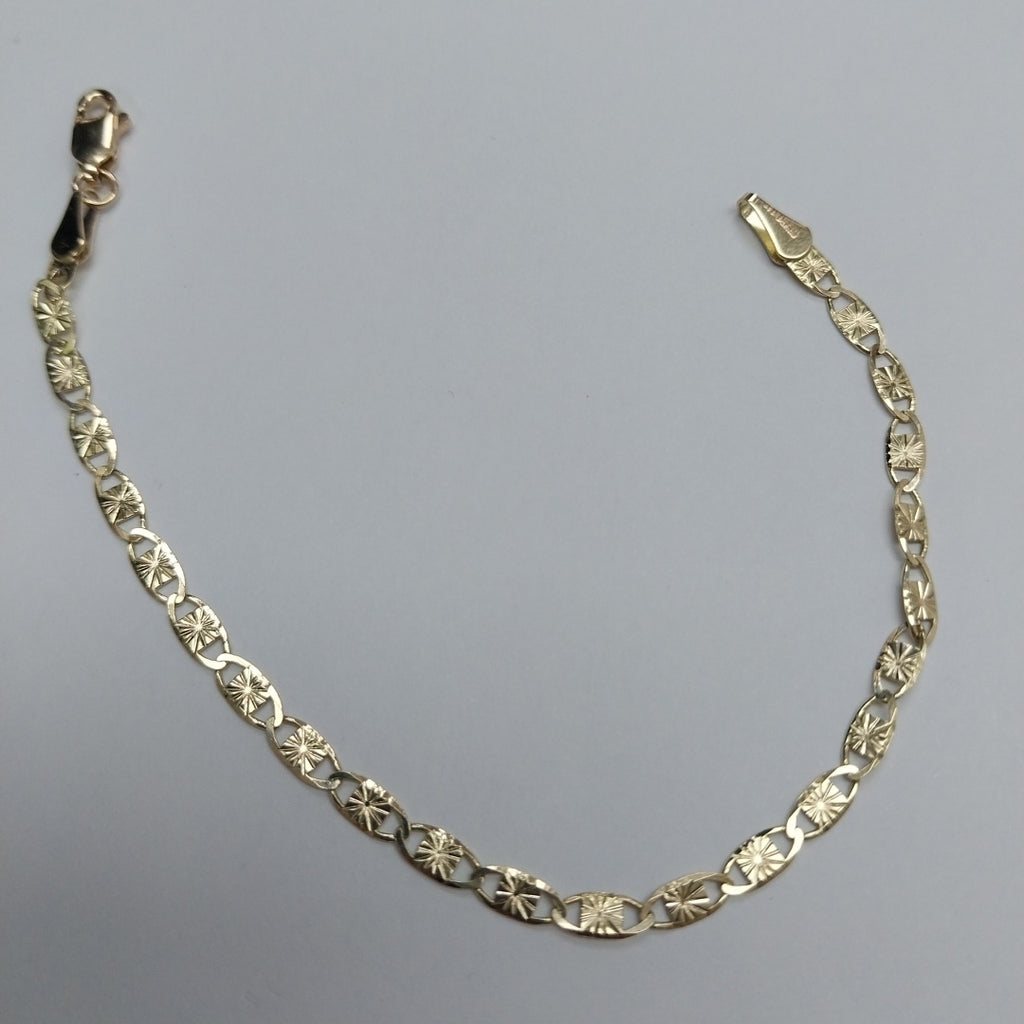 PULSERAS GUCHI ORO 14K 18 CM 2.8 GR (NUEVO)