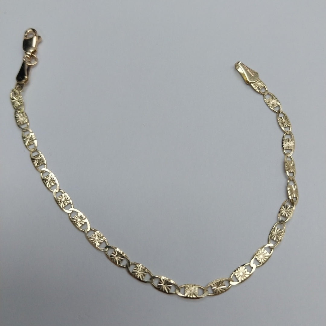 PULSERAS GUCHI ORO 14K 18 CM 2.8 GR (NUEVO)