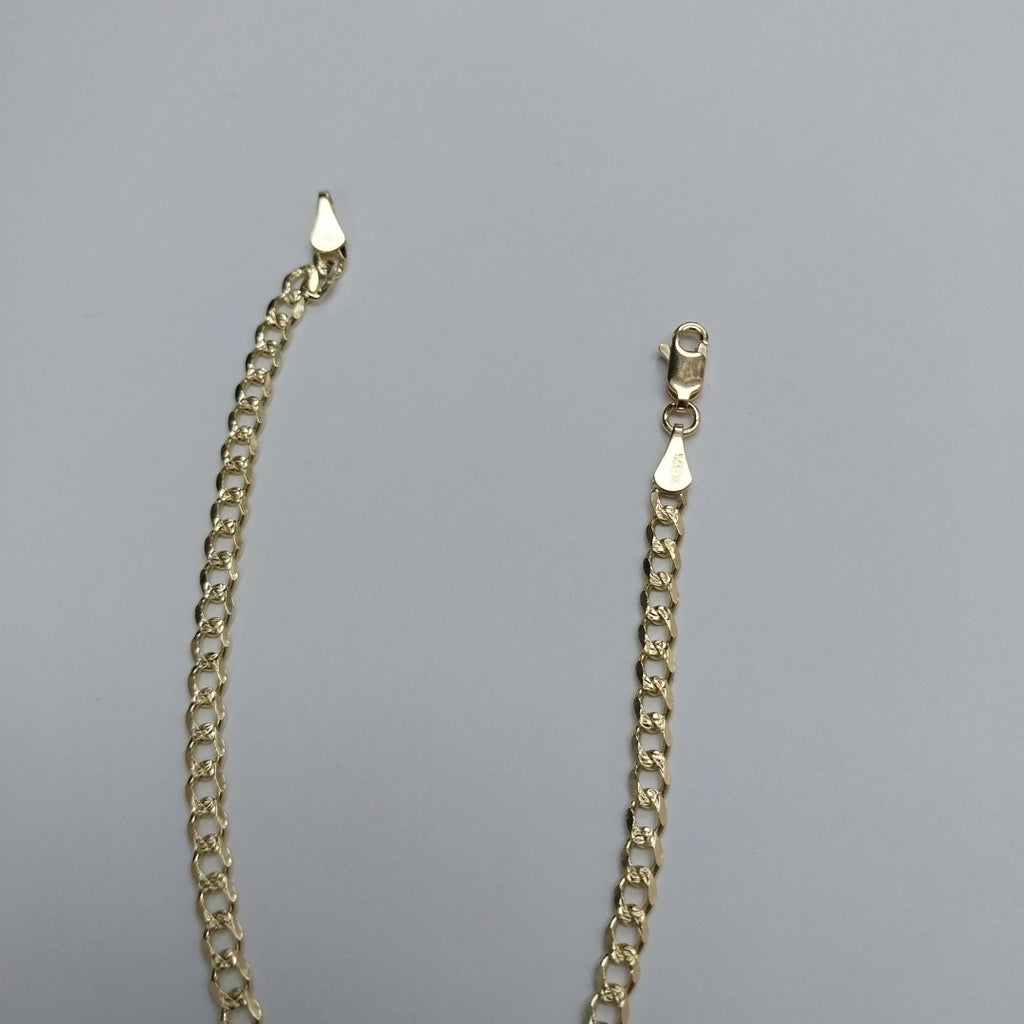 PULSERAS BARBADA ORO 14K 21 CM 5.2 GR (NUEVO)