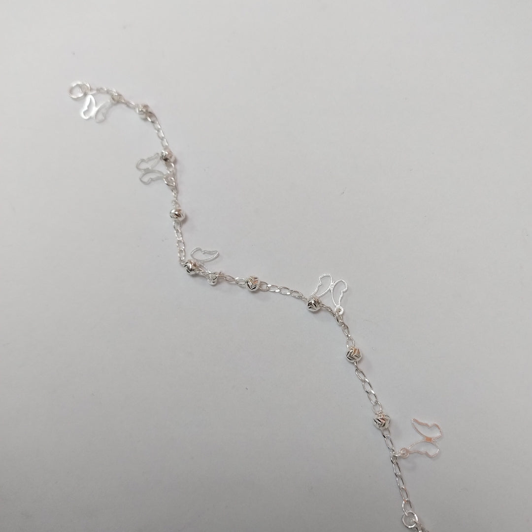 PULSERA TEJIDO ESPECIAL PLATA .925 18 CM 2.9 GR (NUEVO)