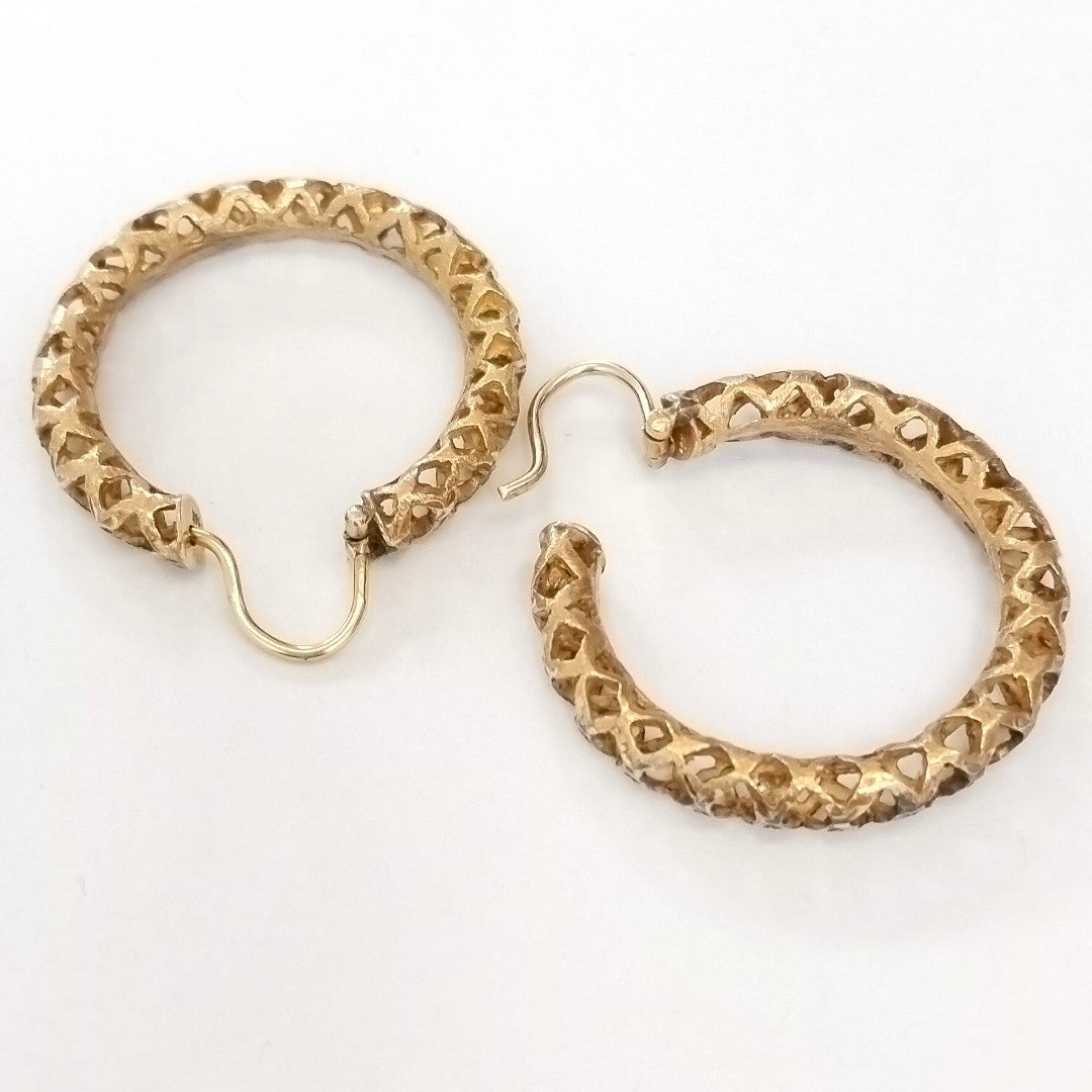ARRACADAS PAR ORO 18 K 12 GRMS (SEMINUEVO)