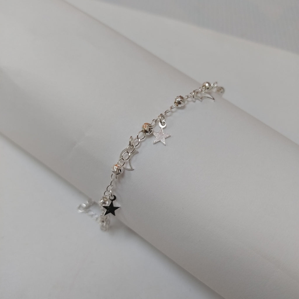 PULSERA TEJIDO TEJIDO ESPECIAL PLATA .925 18 CM 3.1 GR (NUEVO)