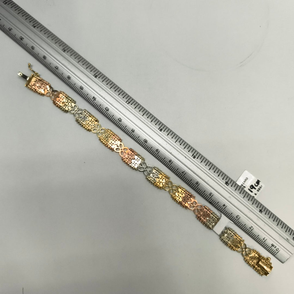 PULSERA ORO COMBINADO 10 K 6,90 GRMS (SEMINUEVO)