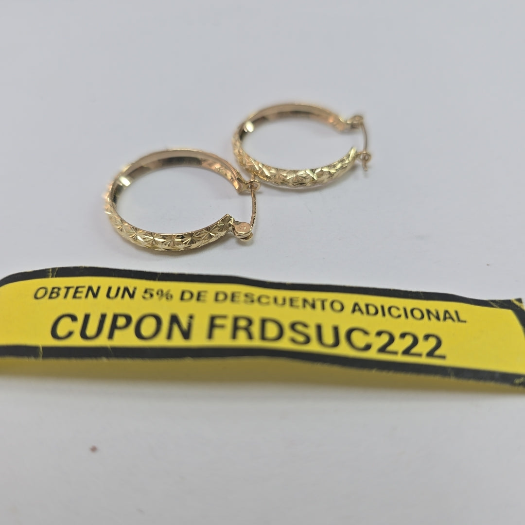 ARRACADAS PAR ORO 10 K 2.4 GRMS (SEMINUEVO)