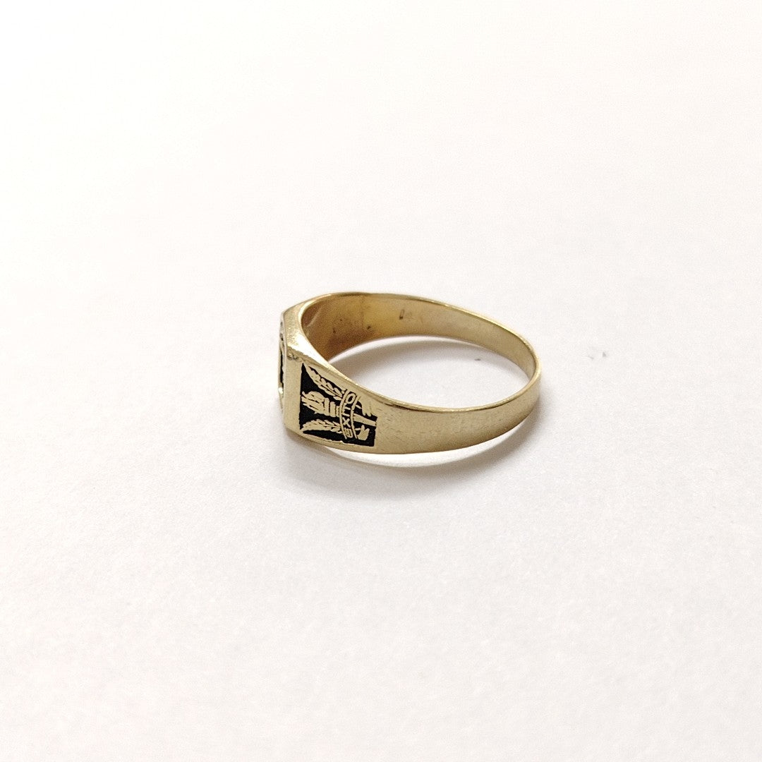ANILLO DE GRADUACIÓN ORO 14 K 2,40 GRMS (SEMINUEVO)