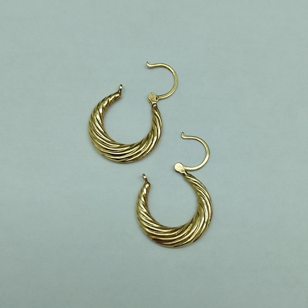 ARRACADAS PAR ORO 14 K 1.5 GRMS (SEMINUEVO)