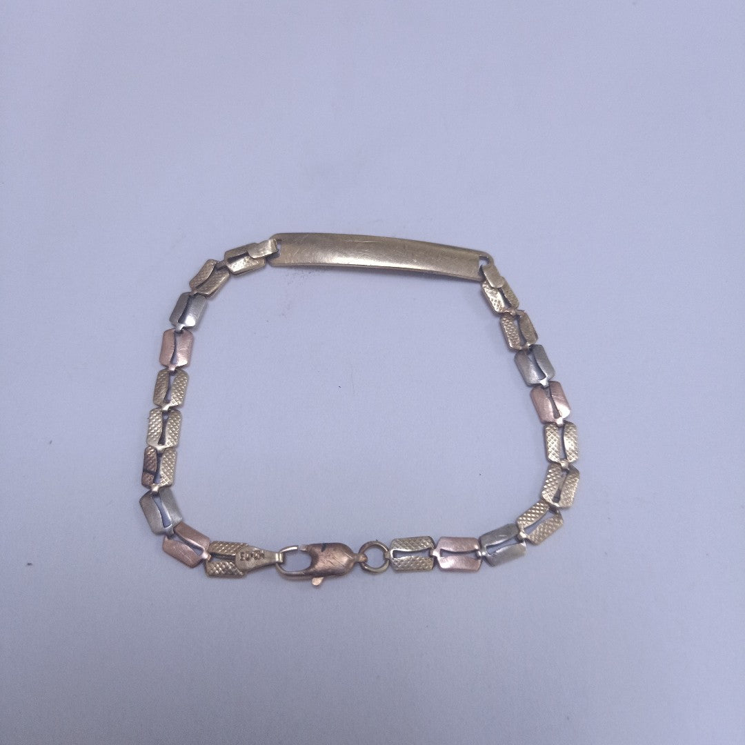ESCLAVA ORO COMBINADO 14 K 4.6 GRMS (SEMINUEVO)