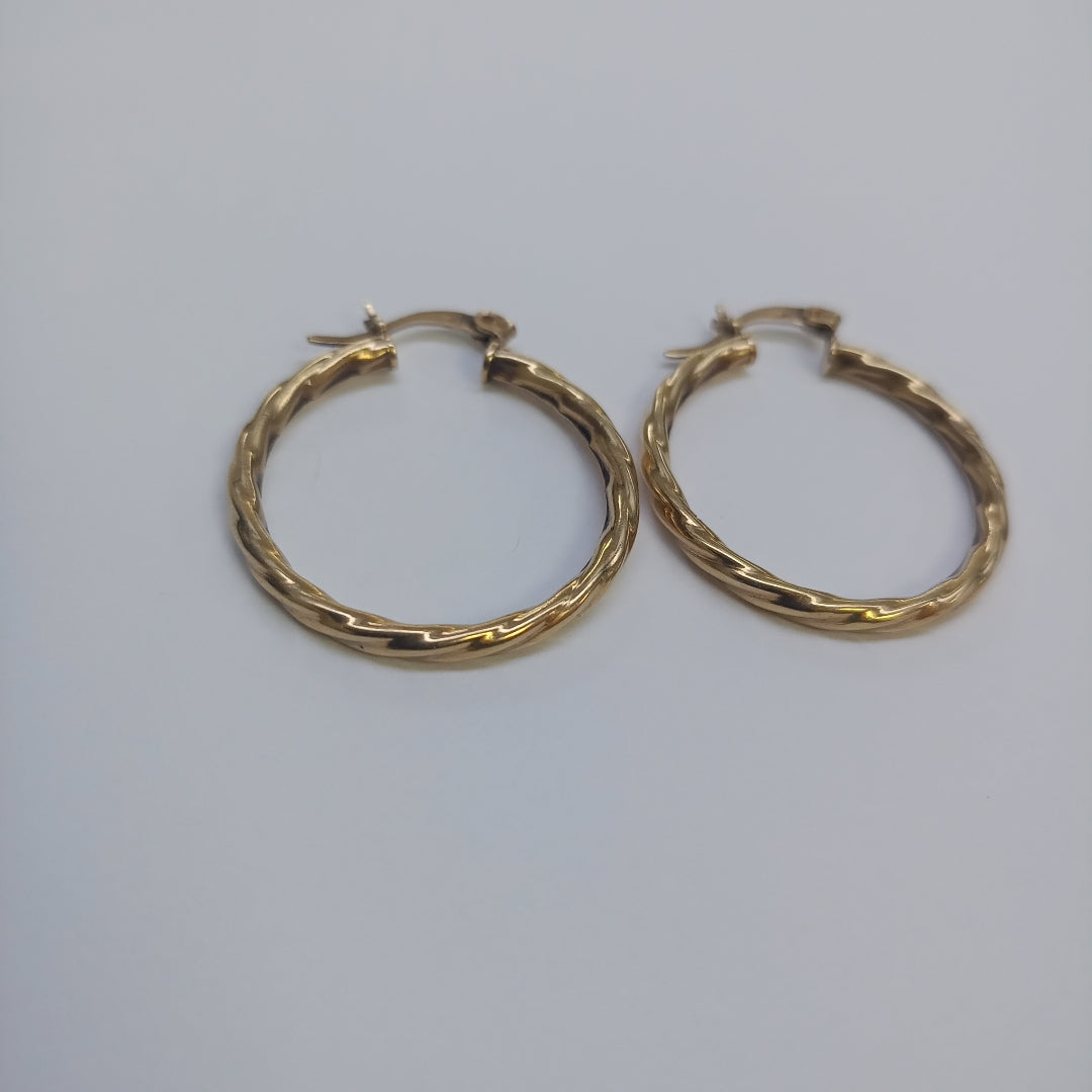 ARRACADAS PAR ORO 10 K 3.7 GRMS (SEMINUEVO)