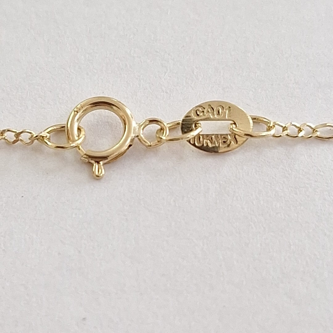 CADENAS TEJIDO 3X1 ORO 10K 60 CM 1.5 GR (NUEVO)