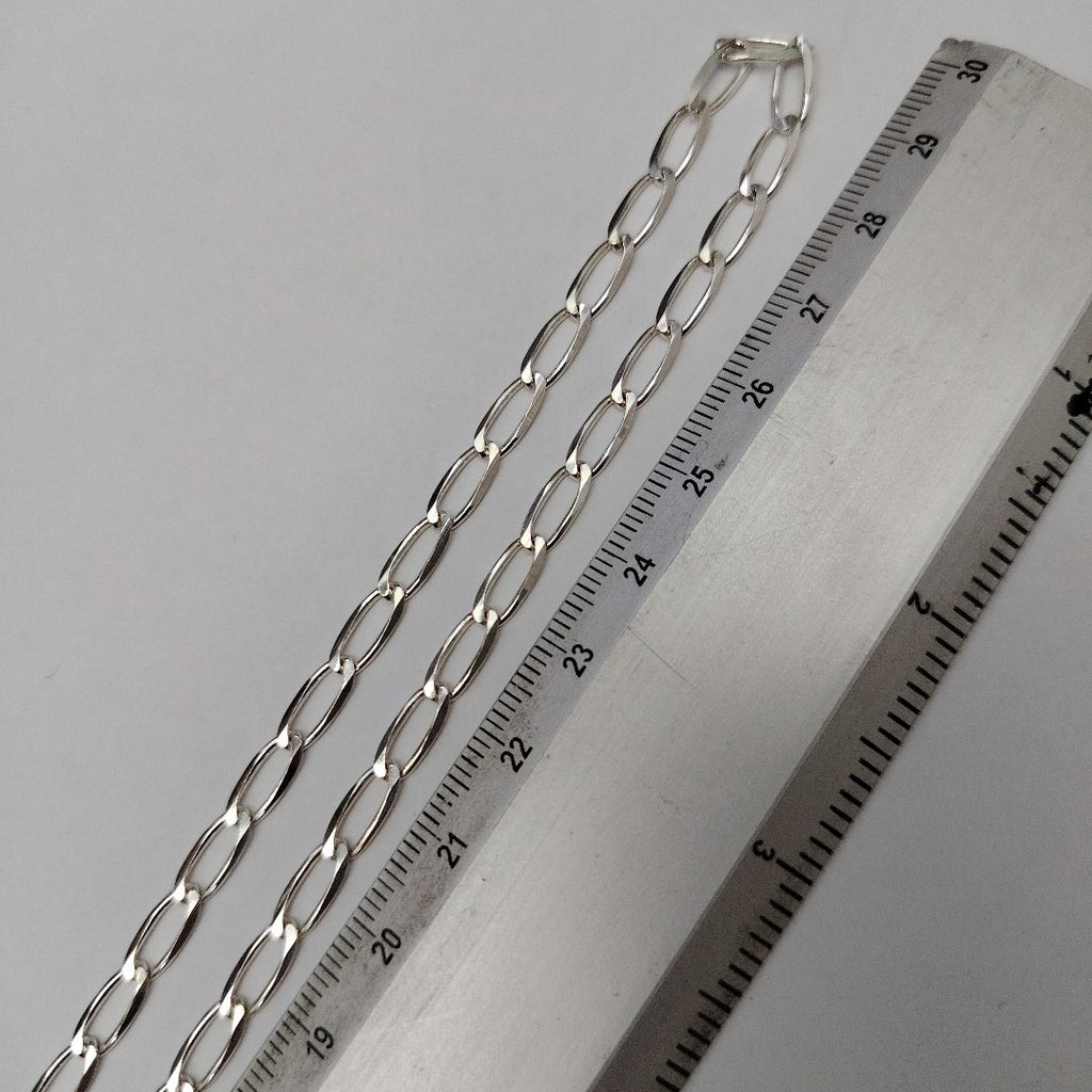 CADENA TEJIDO ESLABONES PLATA .925 60 CM 10.7 GR (NUEVO)