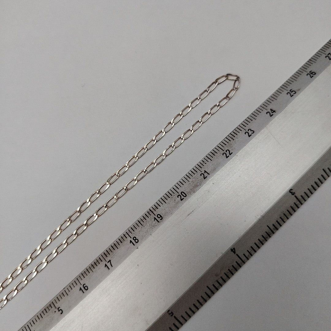 CADENA TEJIDO ESLABONES PLATA .925 50 CM 2.6 GR (NUEVO)