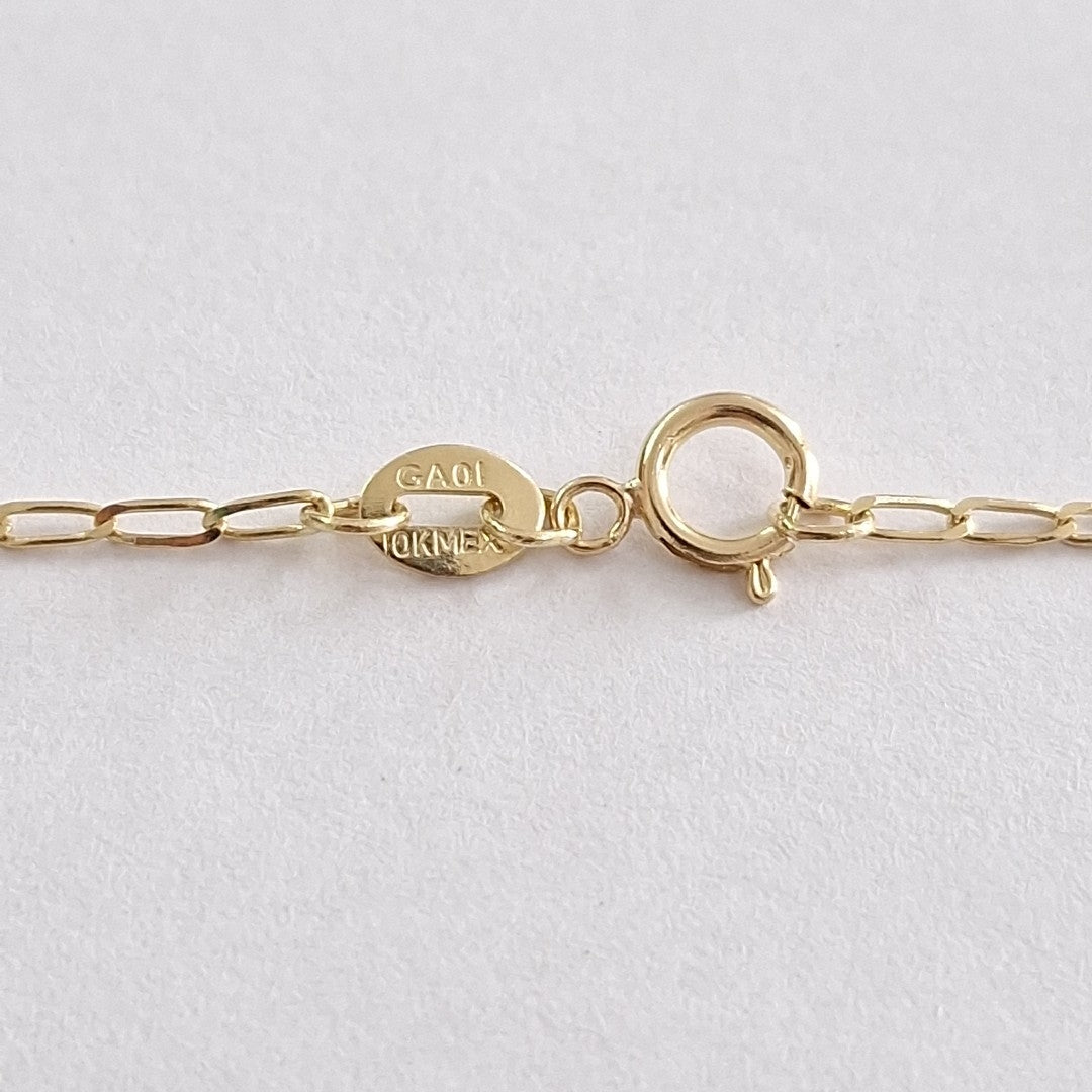 CADENAS TEJIDO ESLABONES ORO 10K 55 CM 1.9 GR (NUEVO)