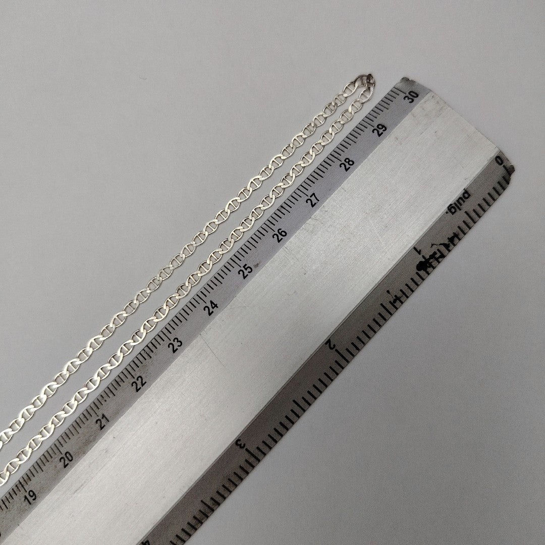 CADENA TEJIDO GUCHI PLATA .925 60 CM 3.8 GR (NUEVO)