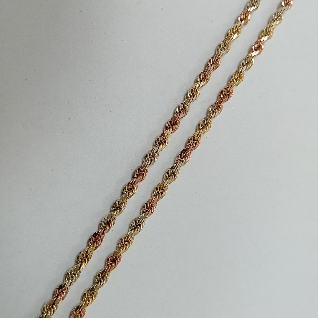 CADENA ORO COMBINADO 10 K 13,50 GRMS (SEMINUEVO)