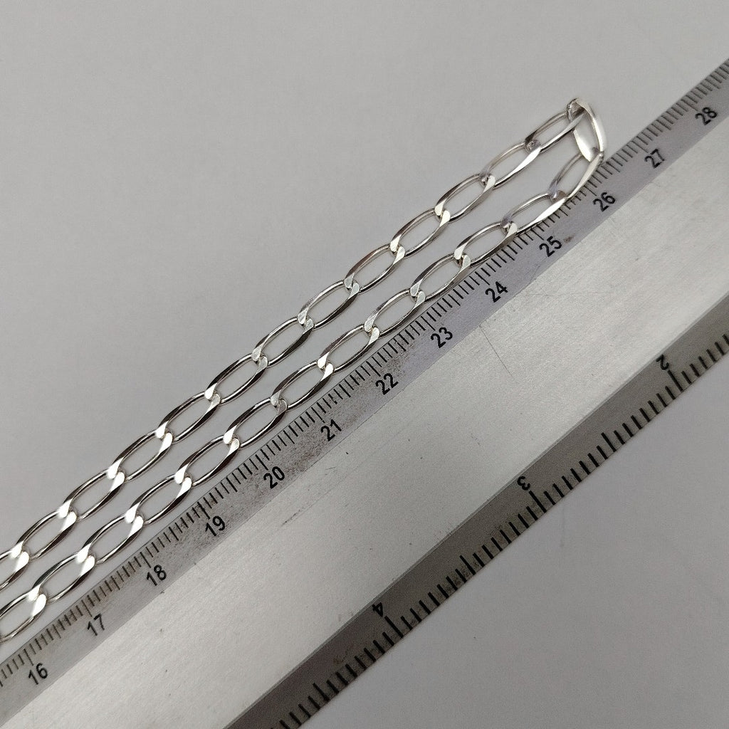 CADENA TEJIDO ESLABONES PLATA .925 55 CM 10.1 GR (NUEVO)
