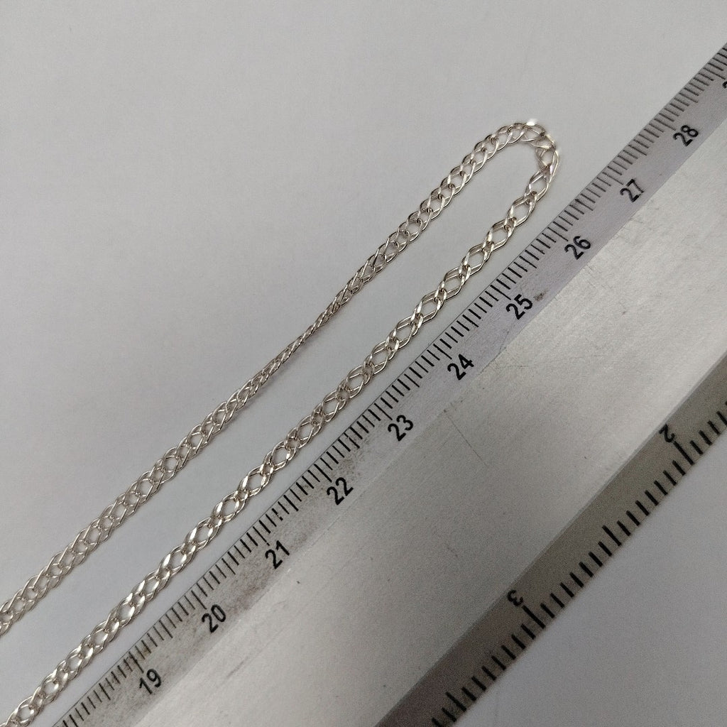 CADENA TEJIDO ESLABONES PLATA .925 55 CM 3.9 GR (NUEVO)