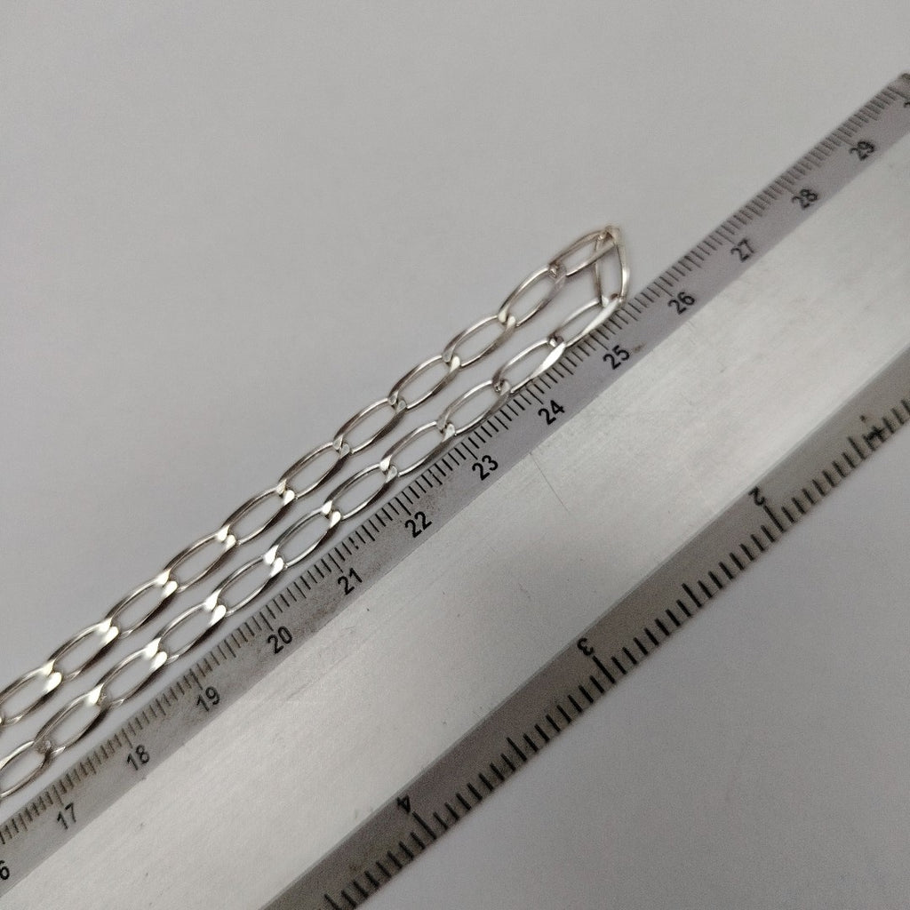 CADENA TEJIDO ESLABONES PLATA .925 55 CM 9.7 GR (NUEVO)