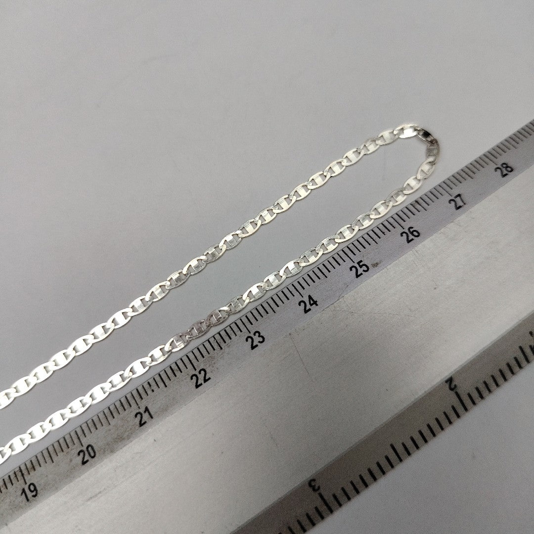 CADENA TEJIDO ESPEJO PLATA .925 55 CM 3.8 GR (NUEVO)