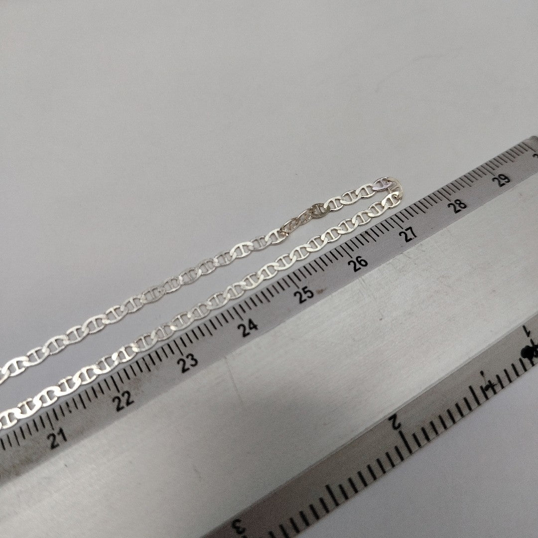 CADENA TEJIDO GUCHI PLATA .925 55 CM 3.6 GR (NUEVO)