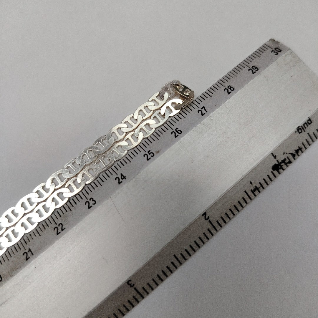 CADENA TEJIDO GUCHI PLATA .925 55 CM 12.9 GR (NUEVO)