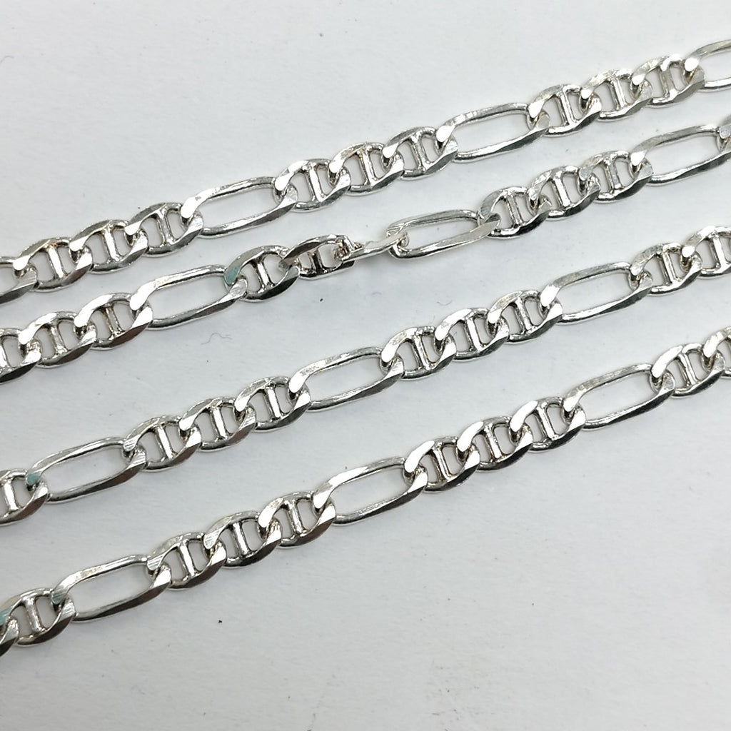 CADENA TEJIDO MARINERO PLATA .925 55 CM 7.8 GR (NUEVO)