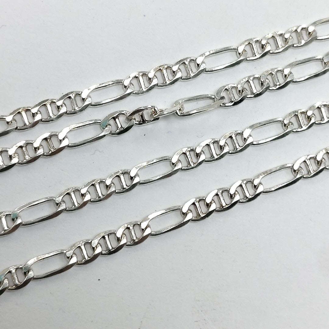 CADENA TEJIDO MARINERO PLATA .925 55 CM 7.8 GR (NUEVO)