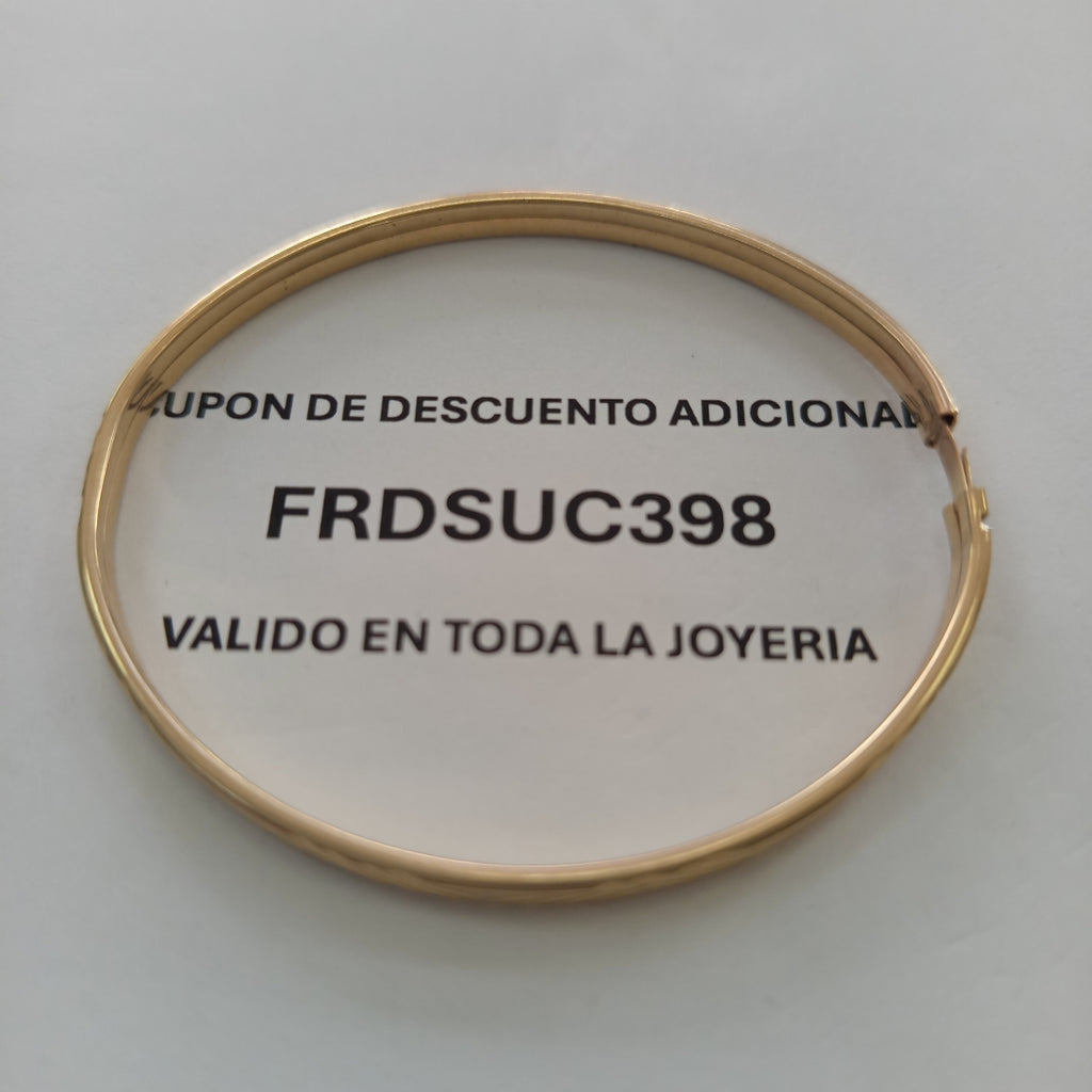 PULSERA RIGIDA ORO 10 K 4.5 GRMS (SEMINUEVO)