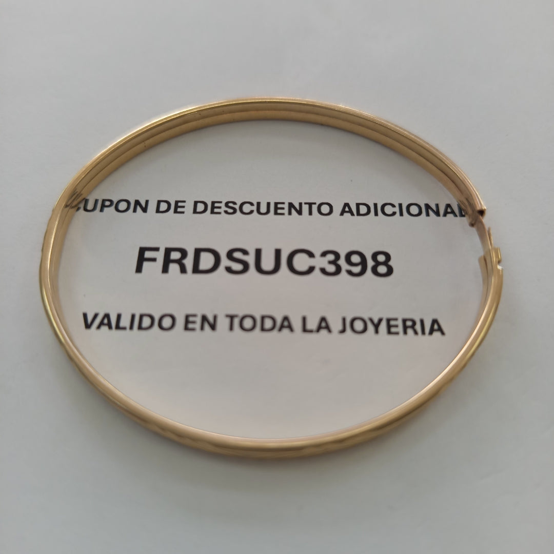 PULSERA RIGIDA ORO 10 K 4.5 GRMS (SEMINUEVO)