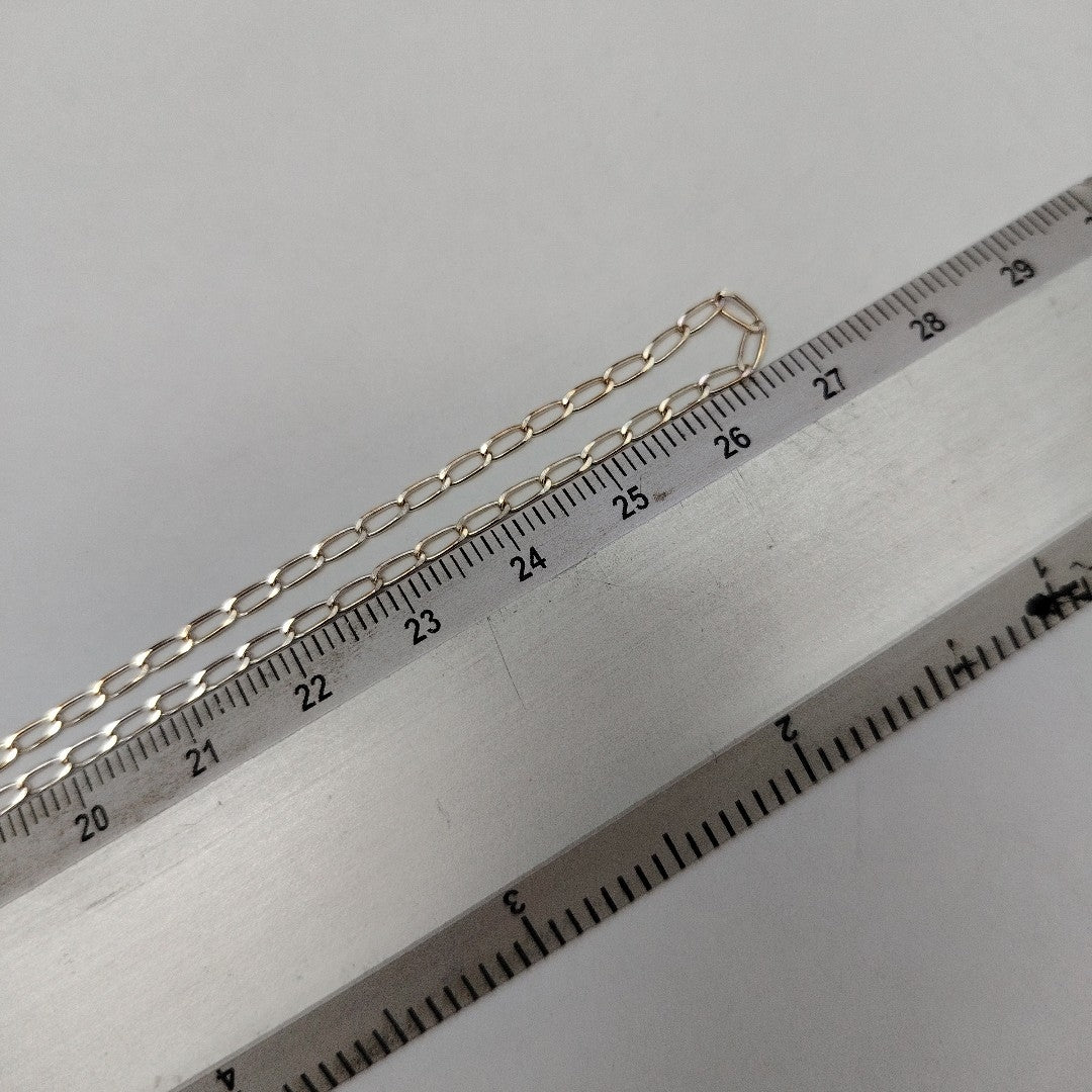 CADENA TEJIDO ESLABONES PLATA .925 55 CM 2.9 GR (NUEVO)