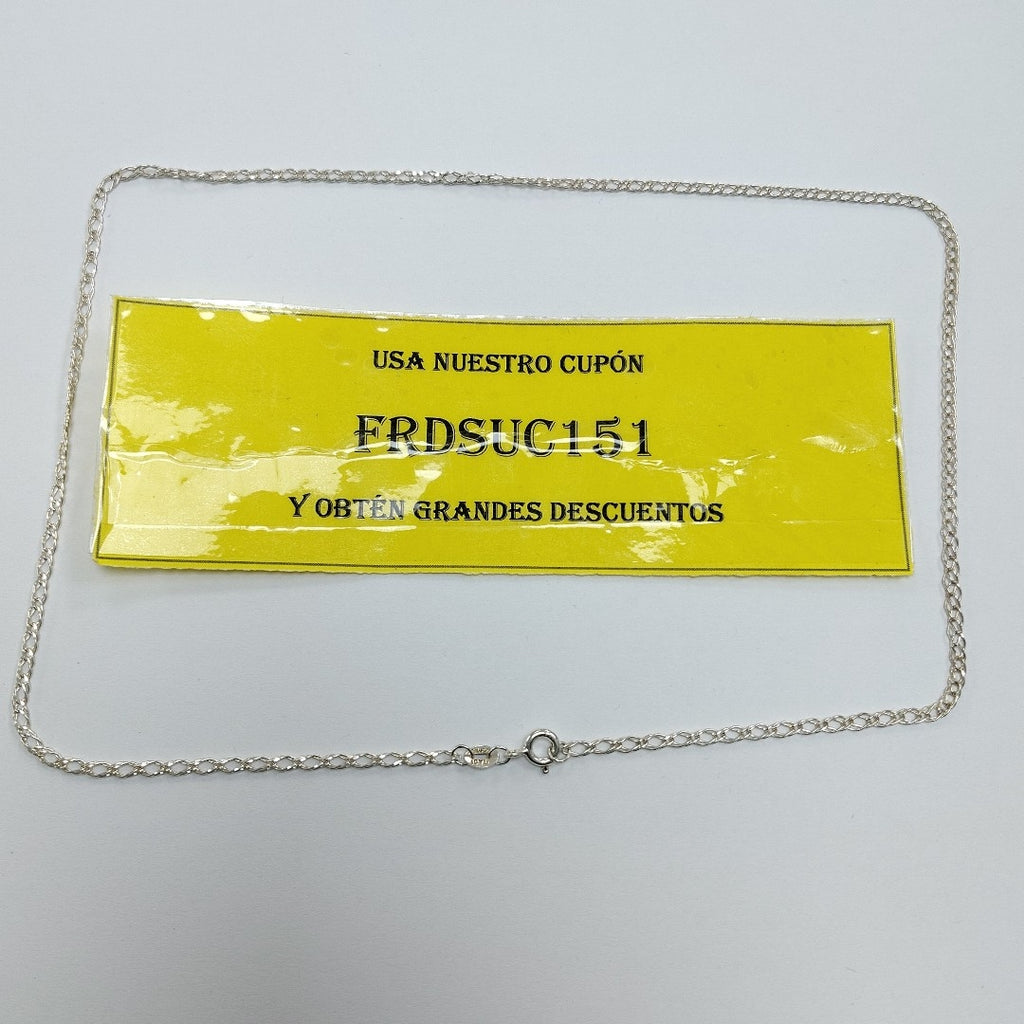 CADENA TEJIDO ESLABONES PLATA .925 50 CM 3.5 GR (NUEVO)
