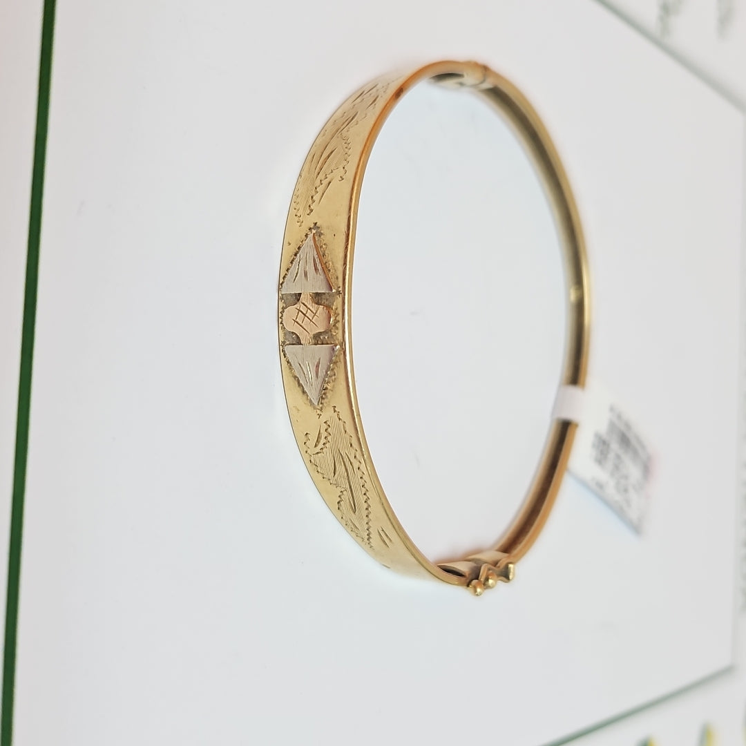 PULSERA RIGIDA ORO 14 K 9,20 GRMS (SEMINUEVO)