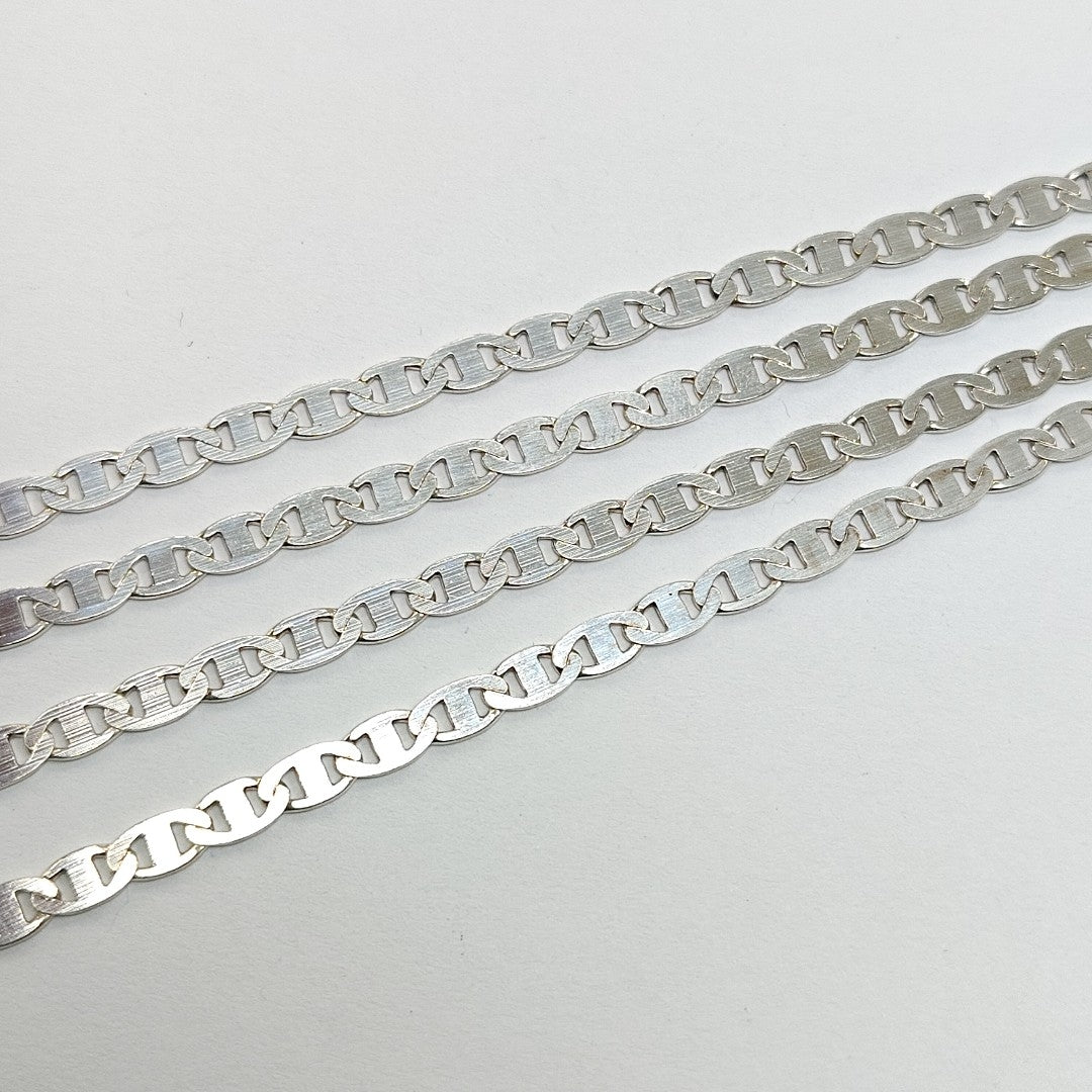 CADENA TEJIDO GUCHI PLATA .925 60 CM 9.2 GR (NUEVO)