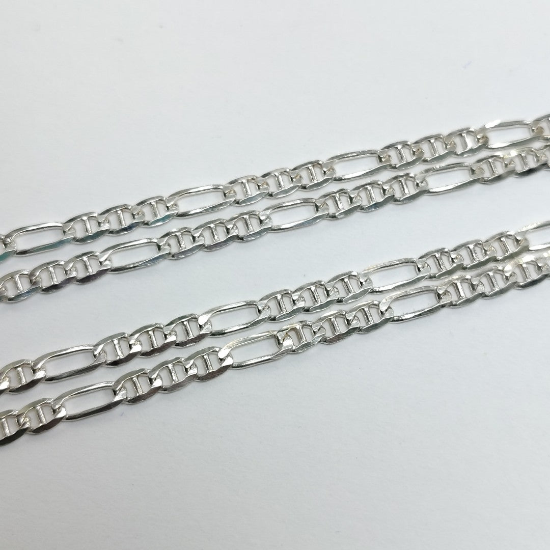 CADENA TEJIDO MARINERO PLATA .925 55 CM 7.8 GR (NUEVO)