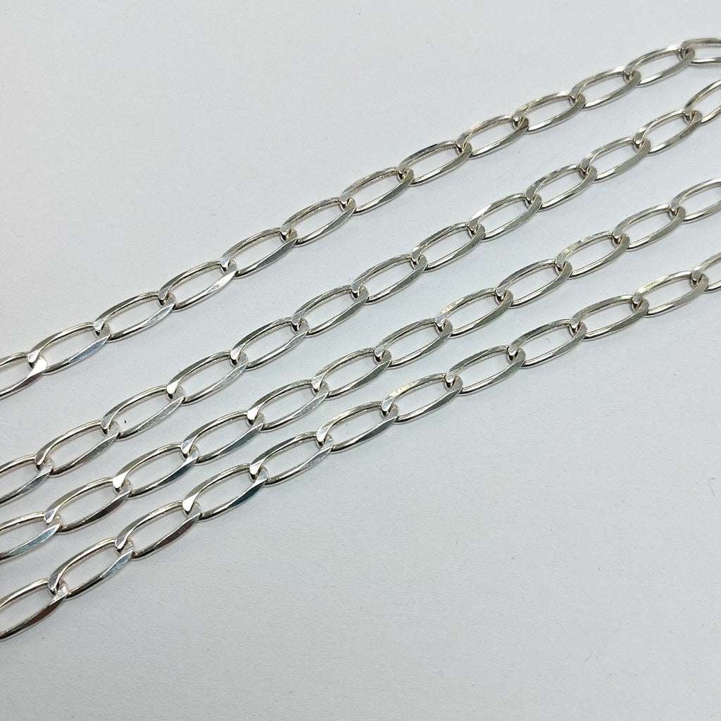 CADENA TEJIDO ESLABONES PLATA .925 60 CM 11 GR (NUEVO)