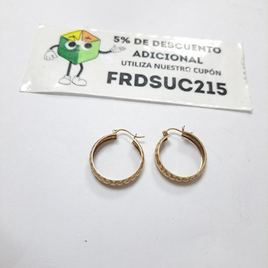 ARRACADAS PAR ORO 8 K 2.8 GRMS (SEMINUEVO)