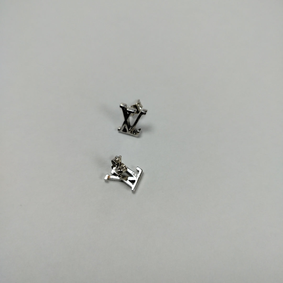 BROQUELES PAR ORO,ORO BLANCO 14 K 3,60 GRMS (SEMINUEVO)