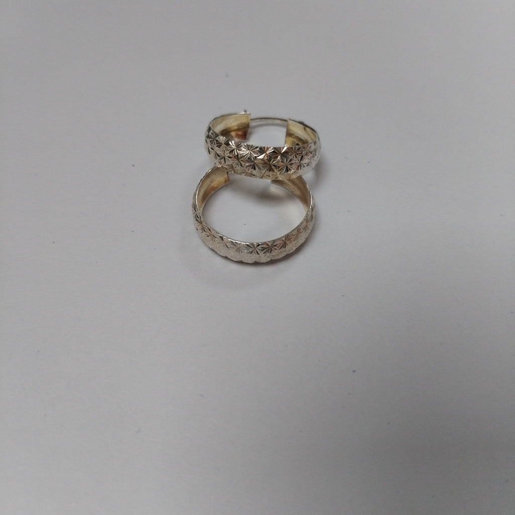 PAR ARRACADAS FACETADAS PLATA .925 3.4 GR (NUEVO)