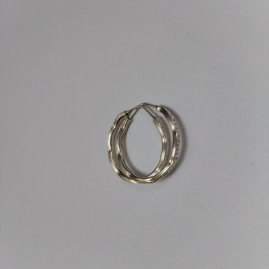 PAR ARRACADAS LABRADAS PLATA .925 2.5 GR (NUEVO)